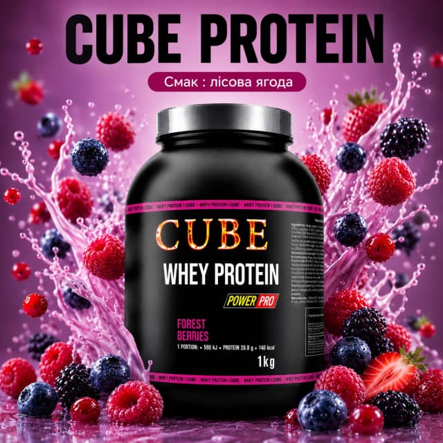 Whey Protein зі смаком Лісова ягода